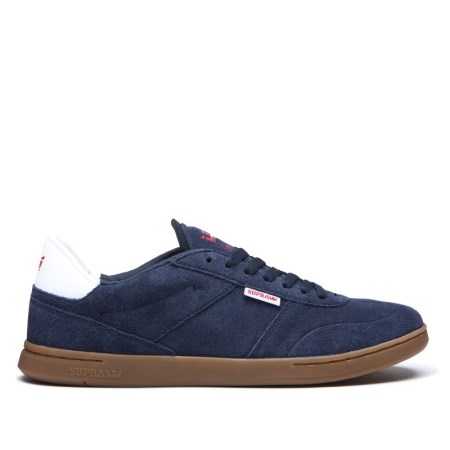 Supra Elevate Mens Low Tops Shoes Navy UK 38HFW